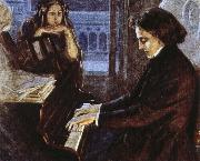 an artist s impression of chopin at the piano composing his preludes